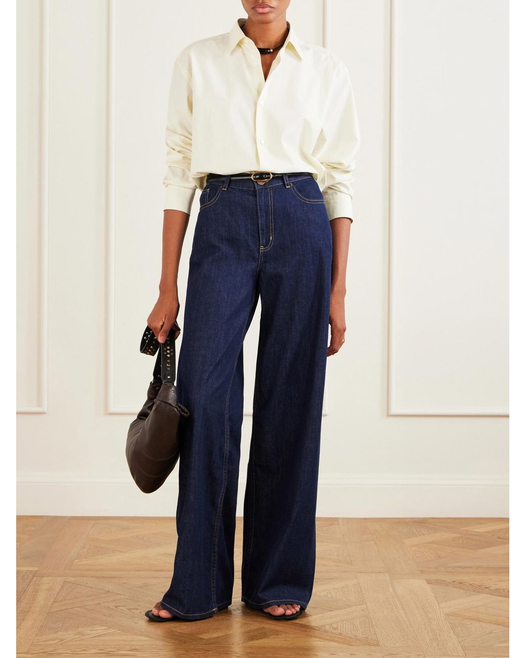 Jamie Haller Black The San Diego Leather Thong Sandals