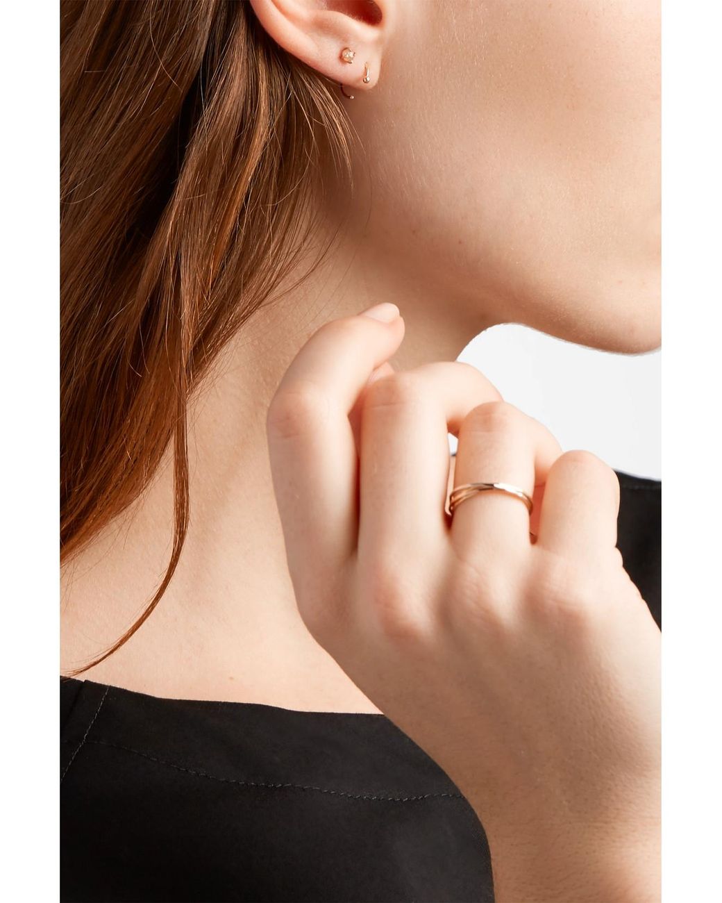 Melissa Joy Manning Metallic 14-Karat Hoop Earrings