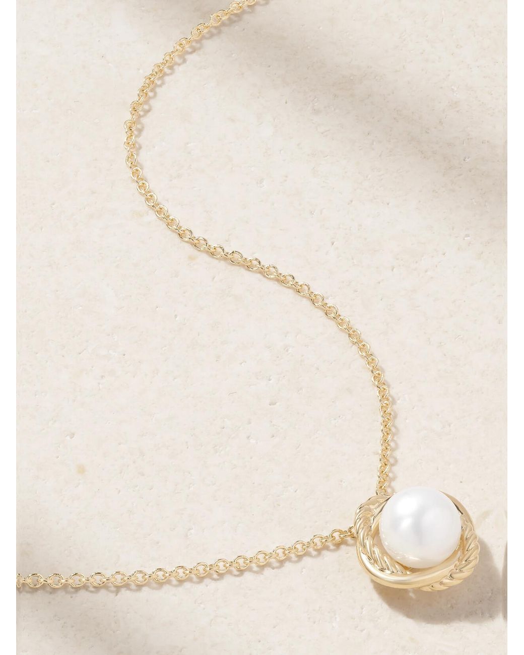 David Yurman Natural Infinity 18-Karat Pearl Necklace