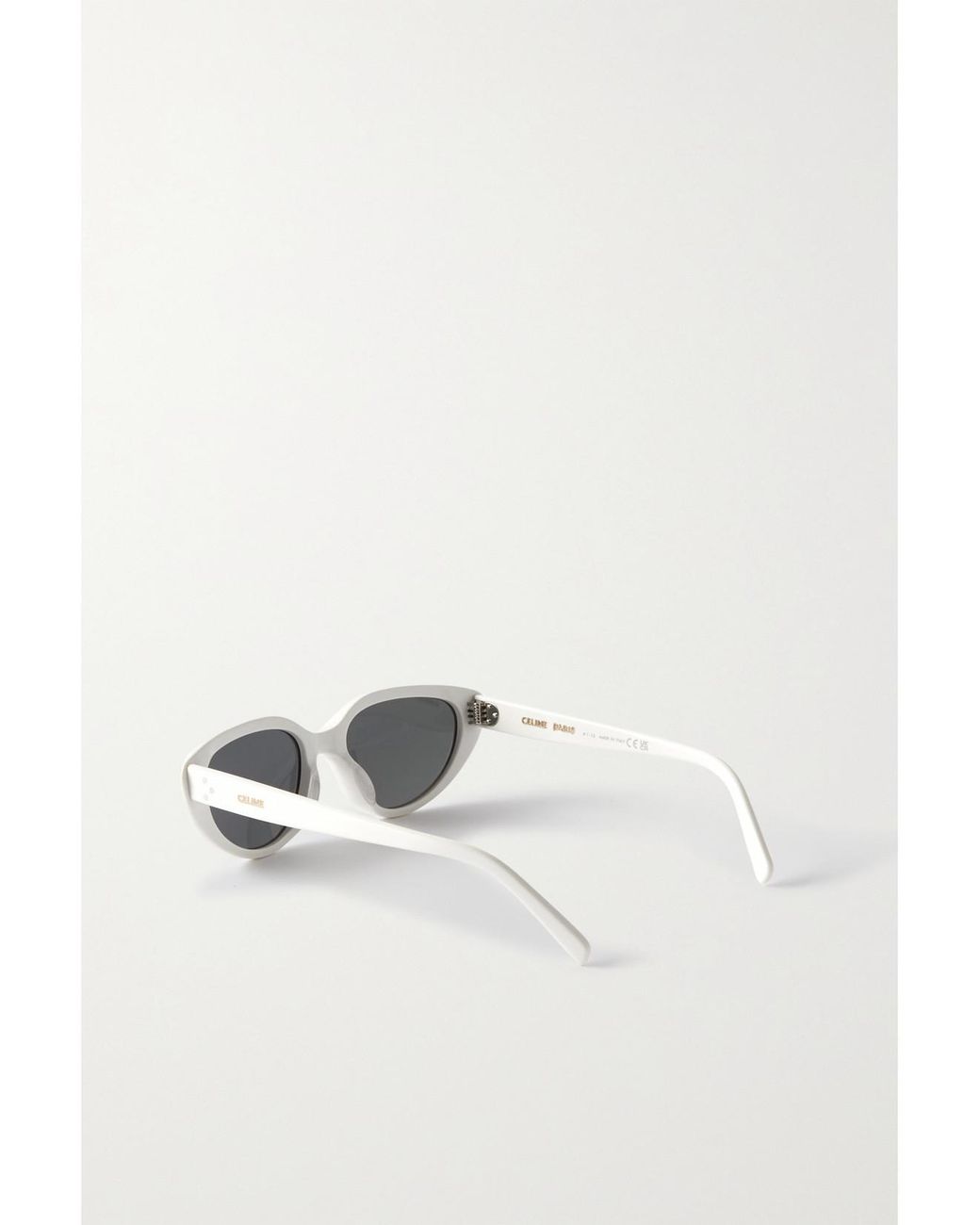 Céline Metallic Cat-Eye Acetate Sunglasses