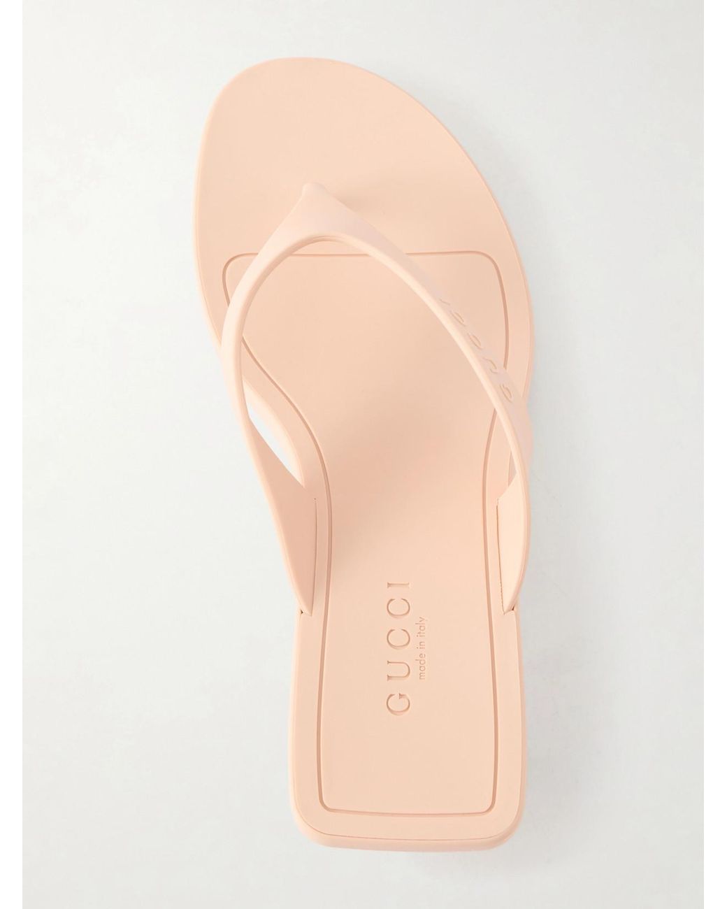 Gucci Natural Rubber Sandals