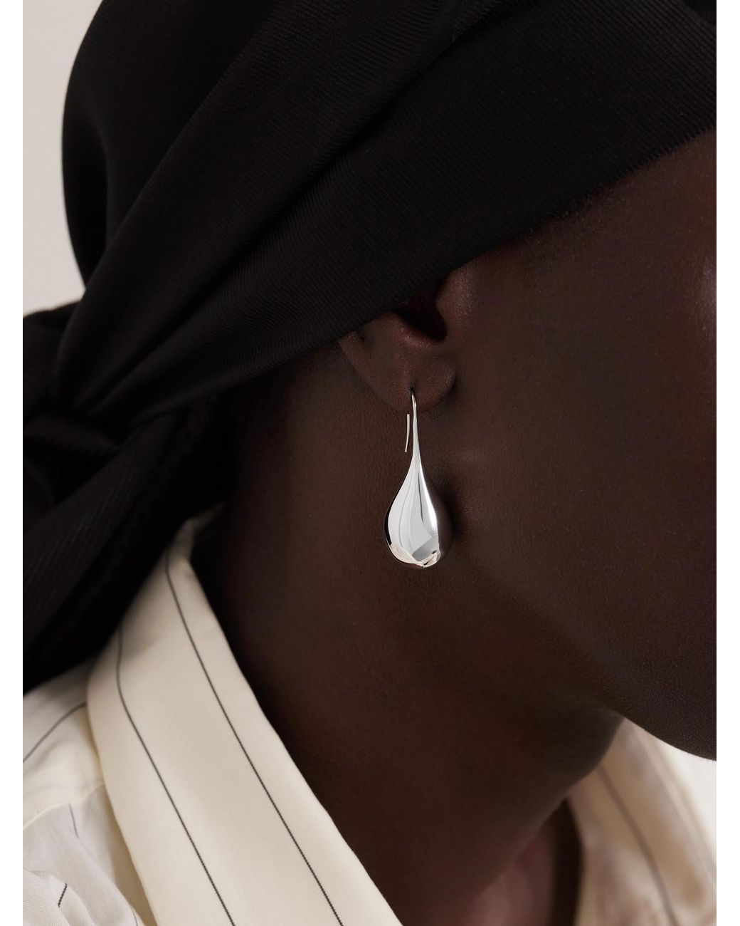 BY PARIAH Natural Drop Large Recycled Sterling Earrings