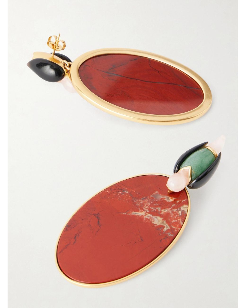 Zimmermann Red Plum-Plated Enamel Earrings