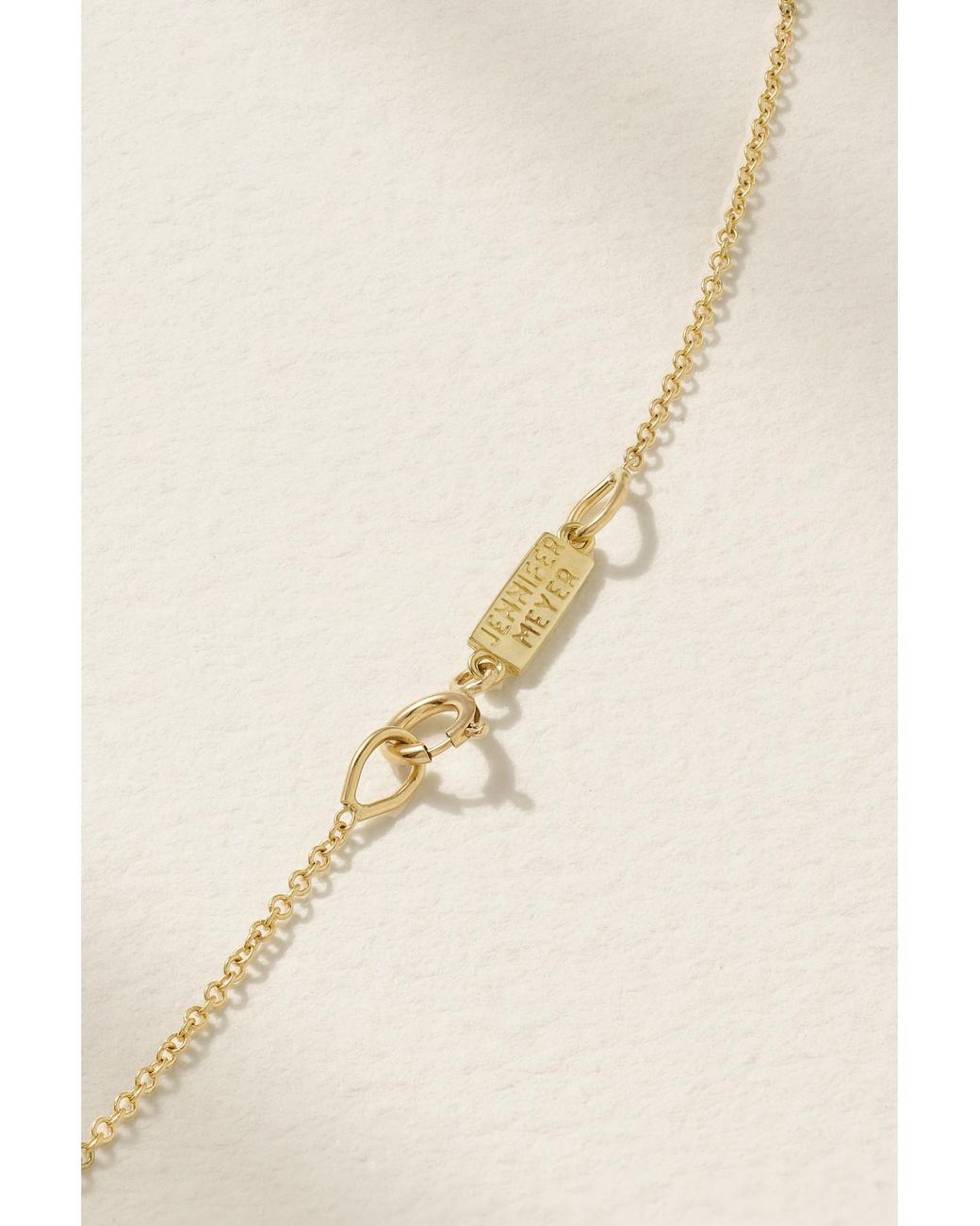 Jennifer Meyer Natural Mini Elephant 18-Karat Diamond Necklace