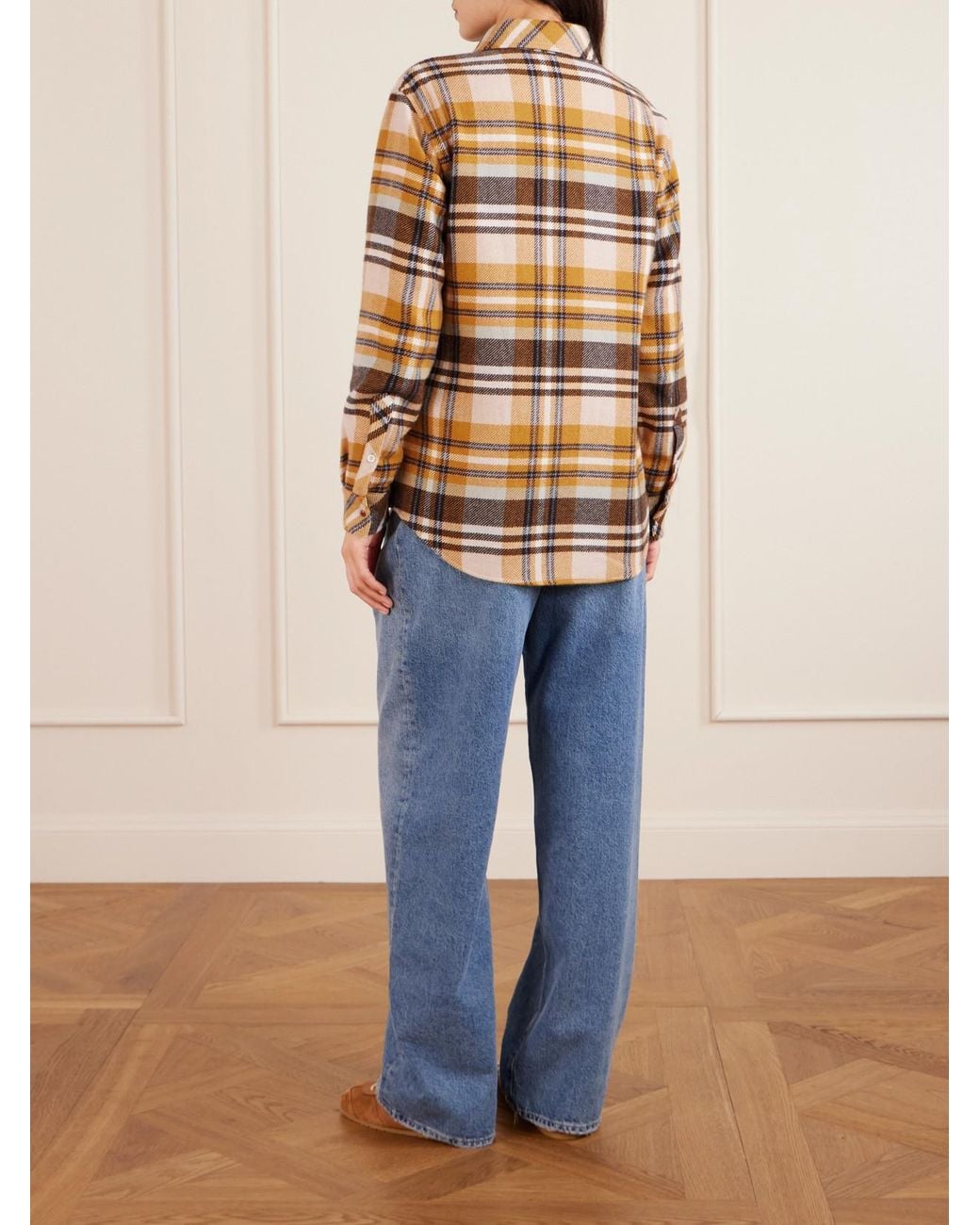 God's True Cashmere Multicolor Checked Cashmere Shirt