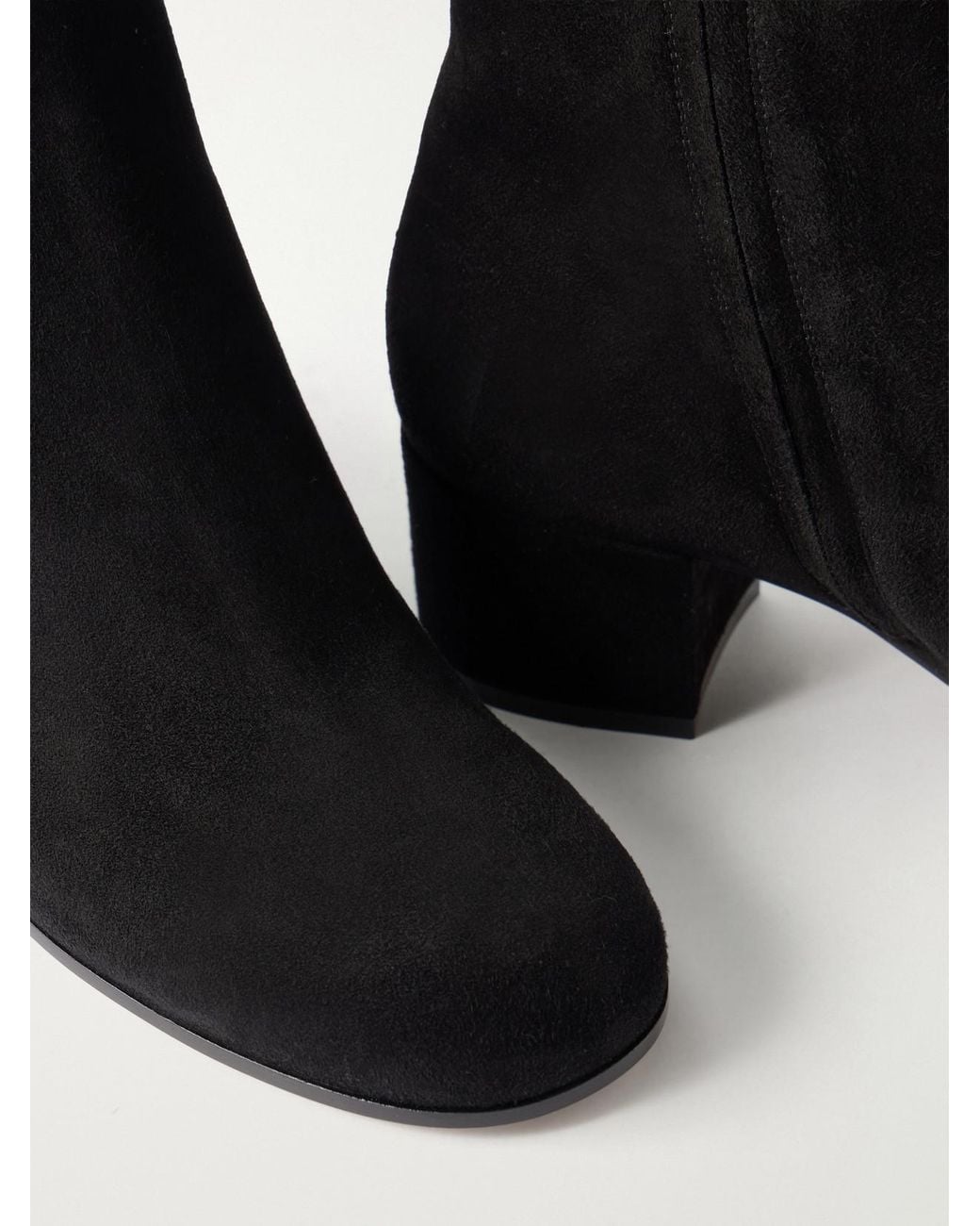 Gianvito Rossi Black Joelle 45 Suede Ankle Boots