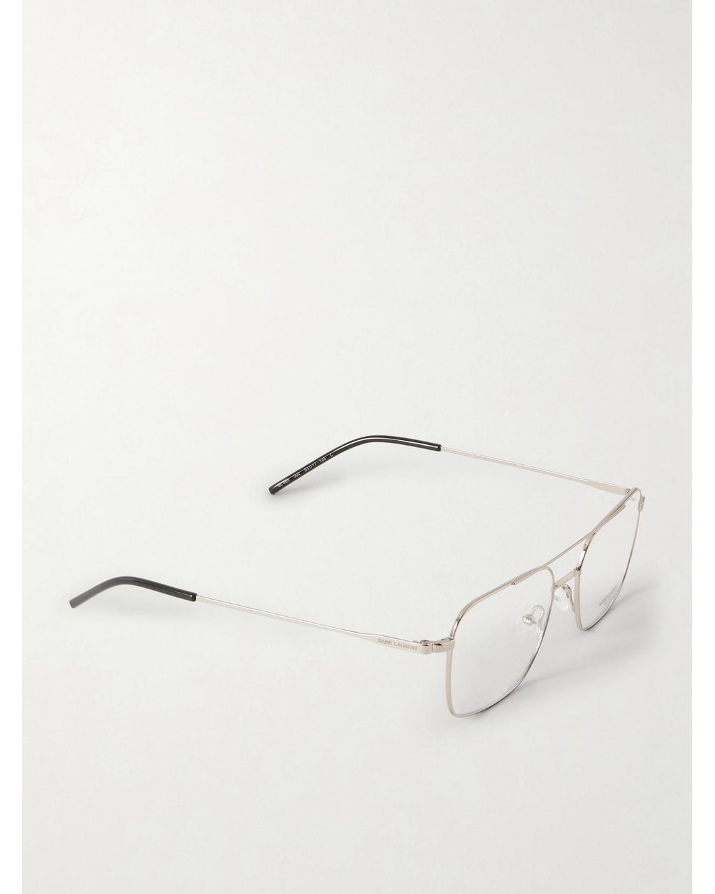 Saint Laurent Natural Sl 888 Quare-Frame Metal Glasses
