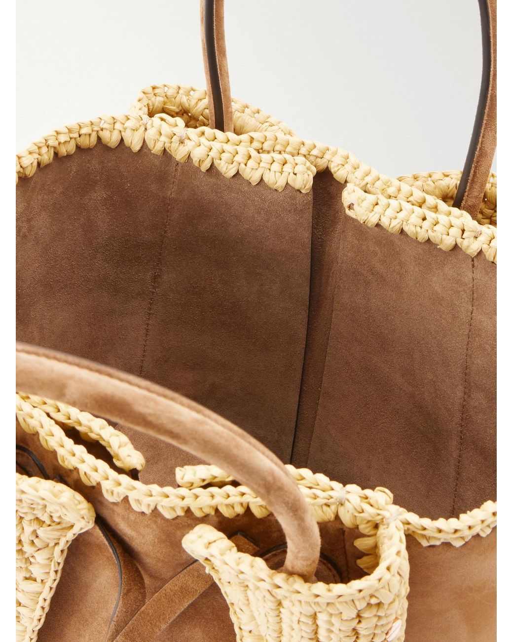 Gabriela Hearst Natural Marija Small Suede Tote
