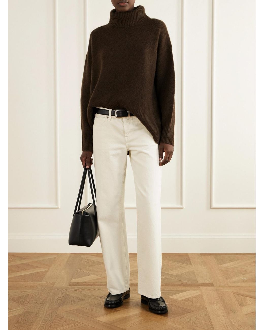arch4 Brown World's End Cashmere Turtleneck Sweater