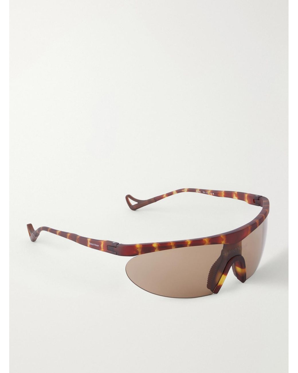 District Vision Natural Koharu D-Frame Semi-Rimless Acetate Sunglasses