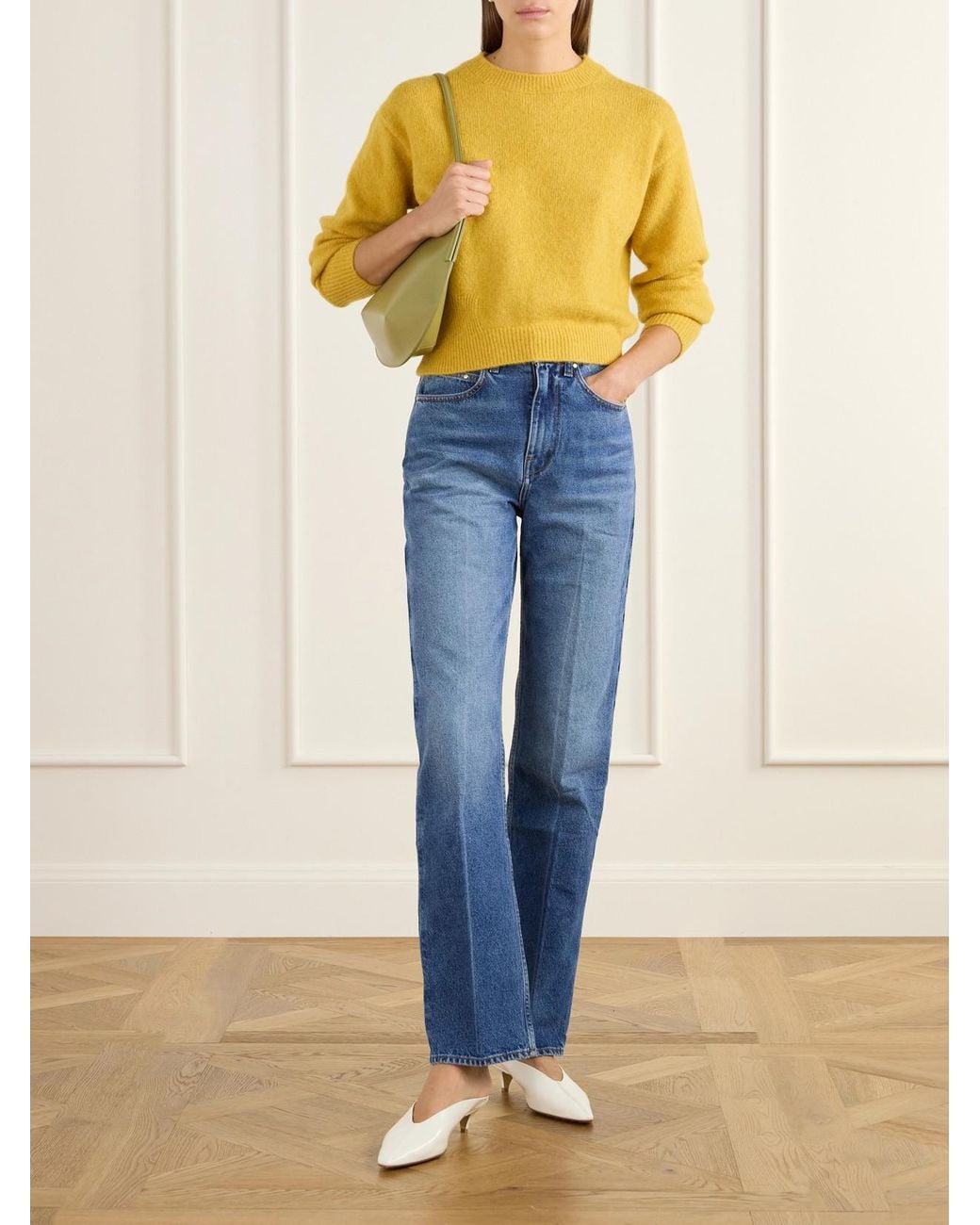 OSSOU Blue Noon Jean High-Rise Straight-Leg Jeans
