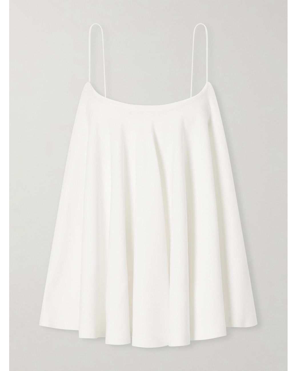 Jacquemus White Le Haut Voile Open-Back Jersey Top