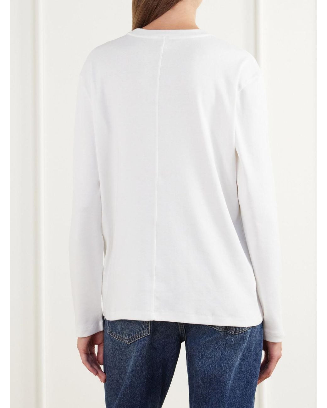 Flore Flore White Maggie Organic Cotton-Jersey T-Shirt