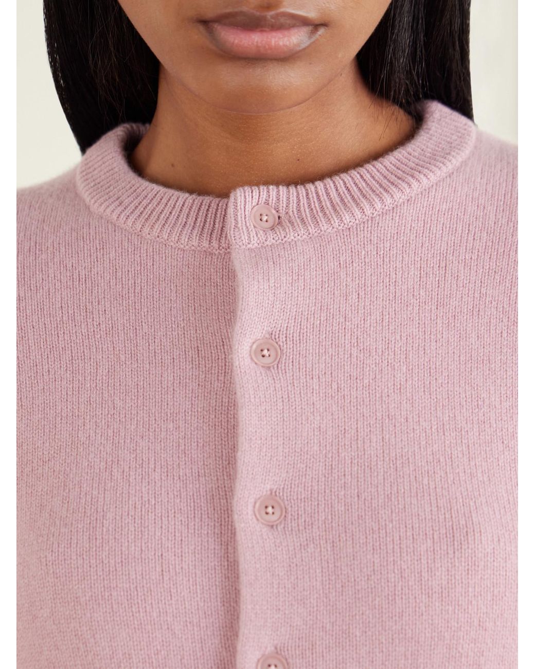 Extreme Cashmere Pink Little Lamb Cashmere Cardigan