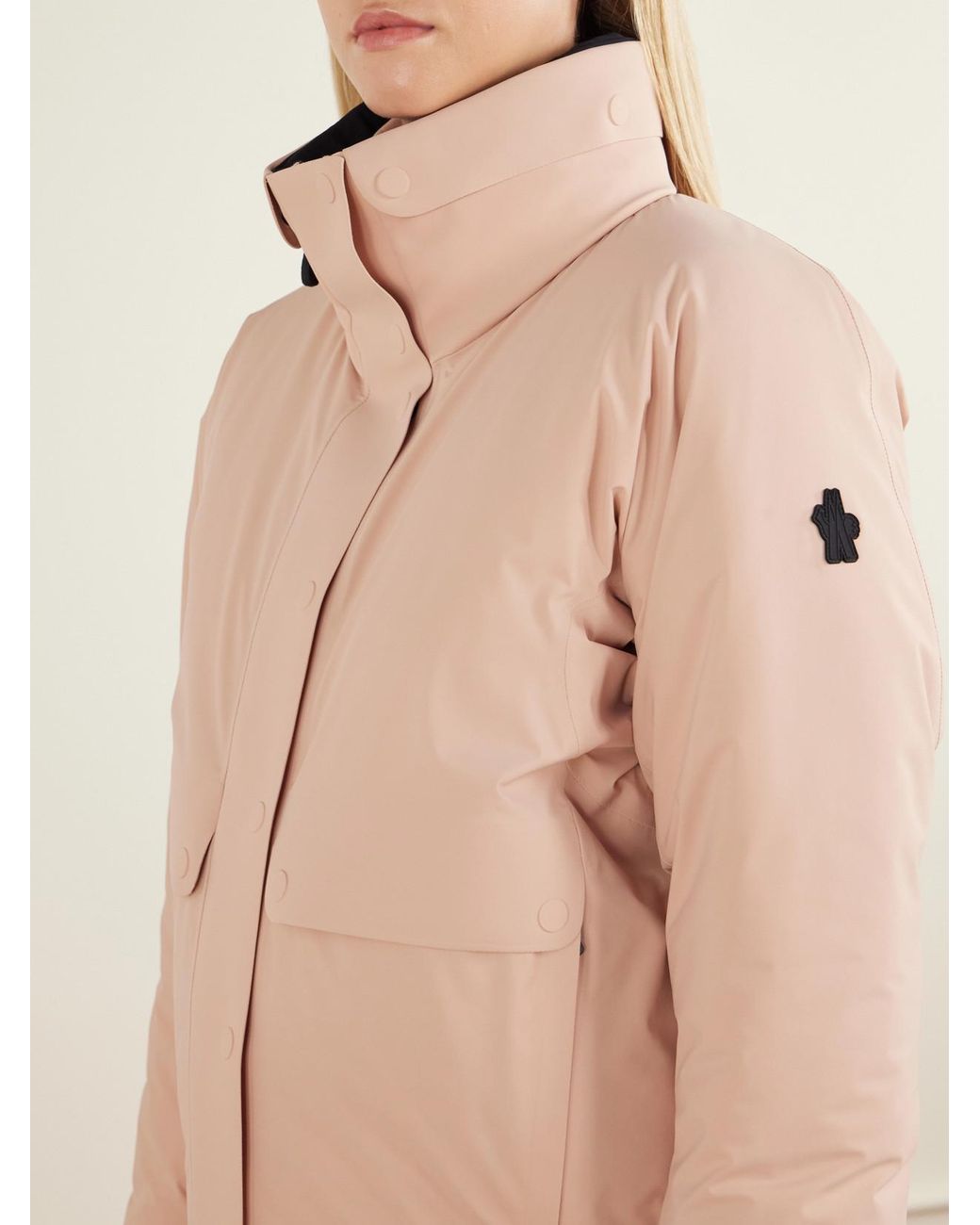 Moncler Natural Danses Shell Down Ski Jacket