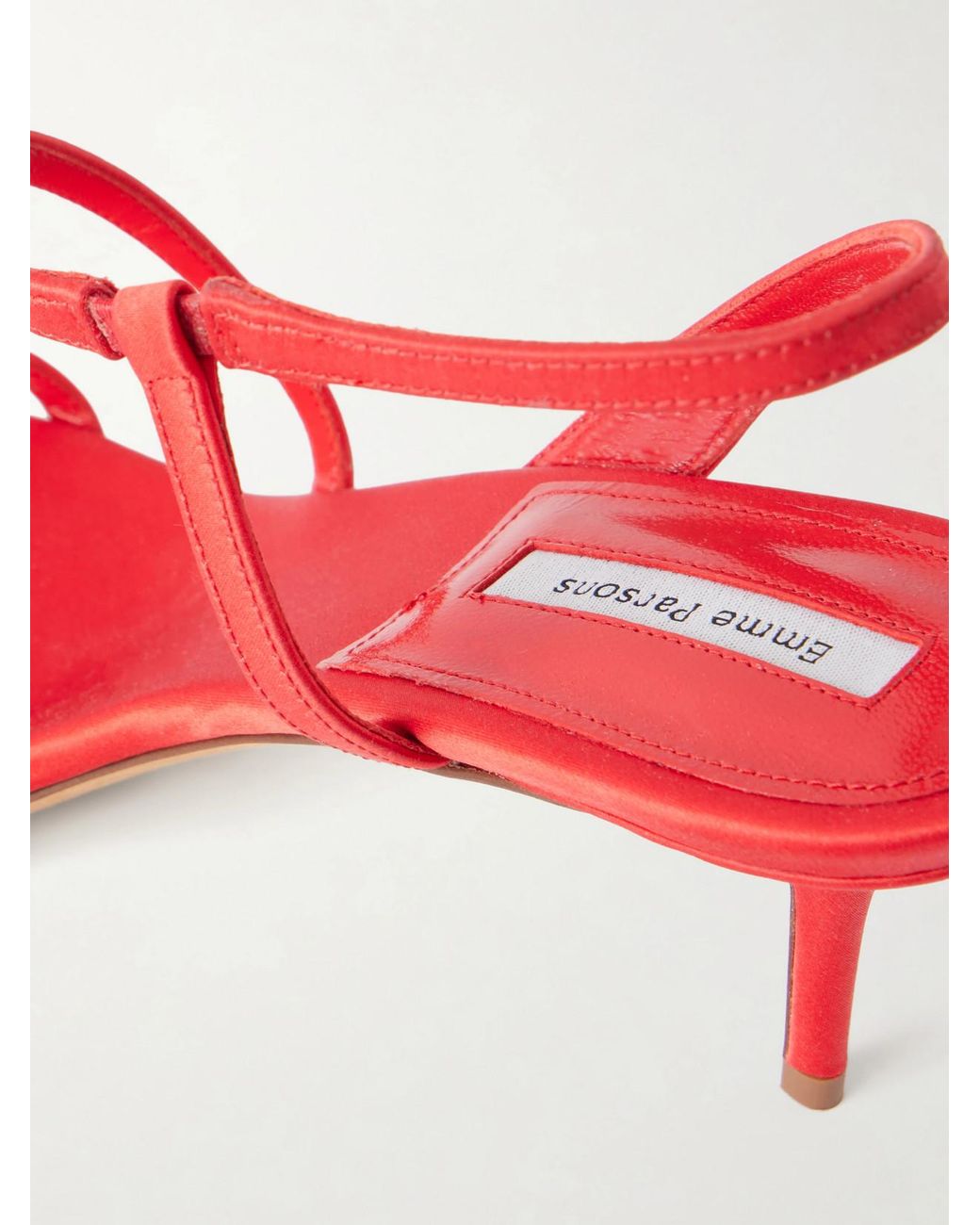 Emme Parsons Red Delicat Satin Pumps