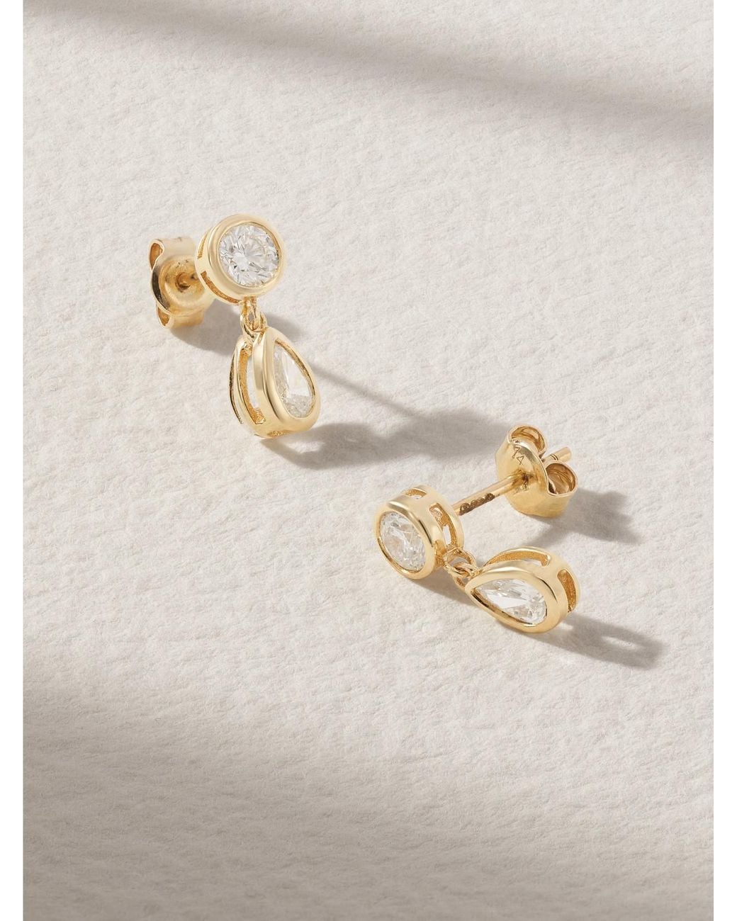 Mateo Natural 14-Karat Diamond Earrings