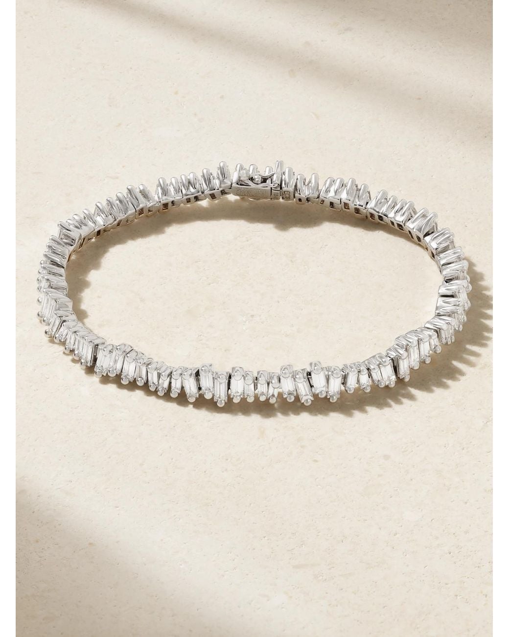 Suzanne Kalan Natural 18-Karat Diamond Tennis Bracelet