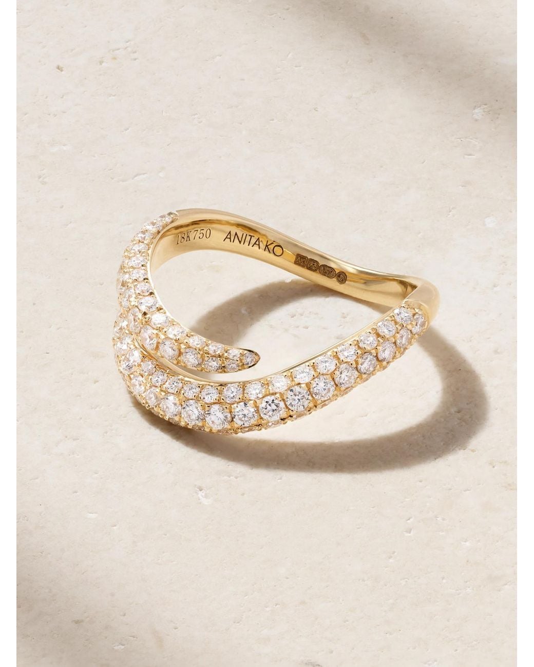 Anita Ko Natural Zara 18-Karat Diamond Ring