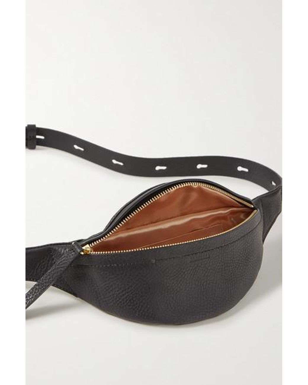 Nanushka Lubo Mini Leather Belt Bag in Black | Lyst