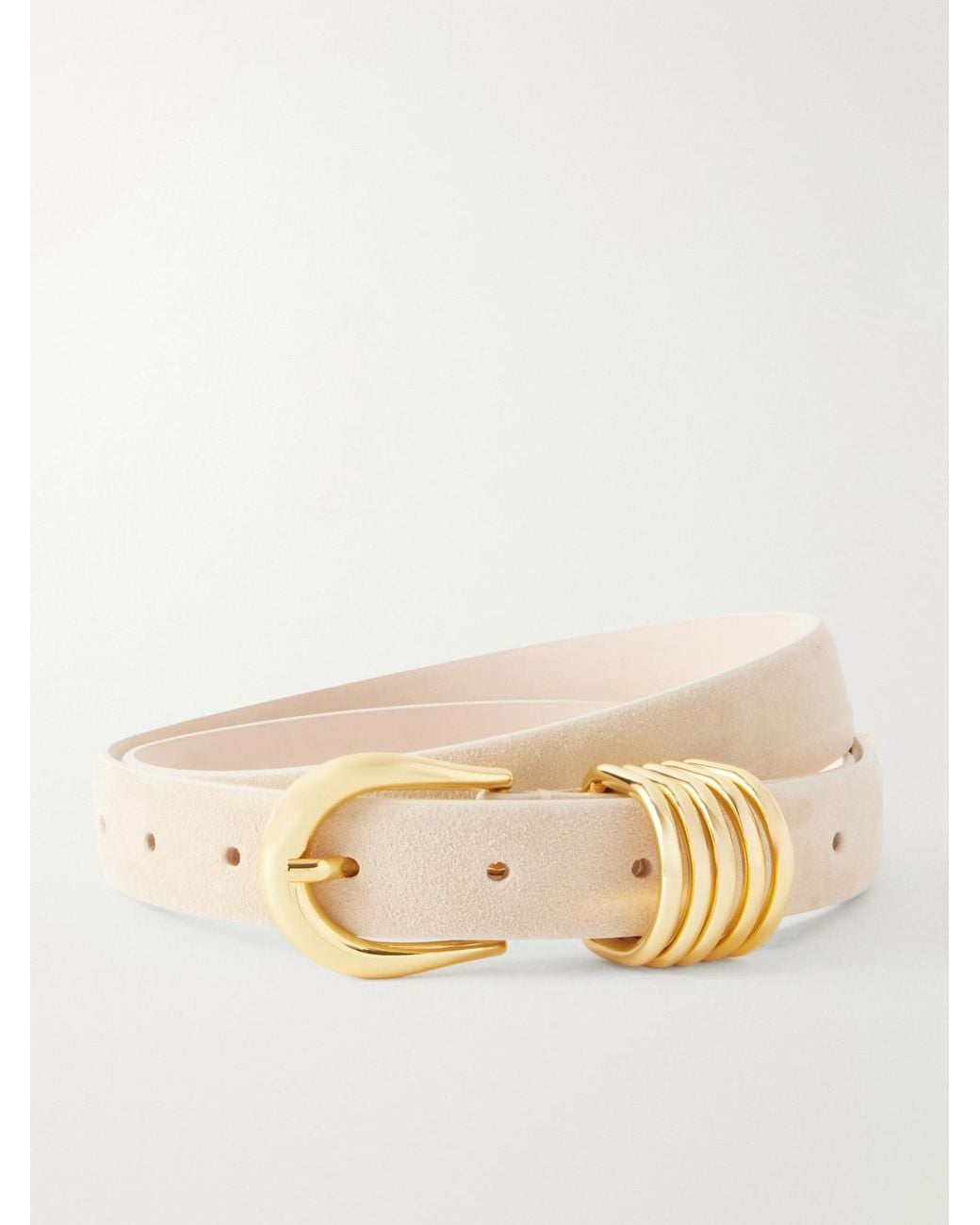 DEHANCHE Natural Hollyhock Suede Belt