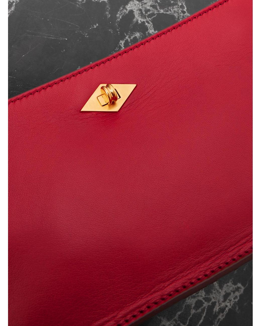Metier Red Ease 22 Leather Clutch
