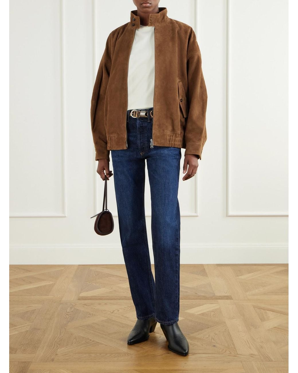 Agolde Brown Blair Suede Jacket