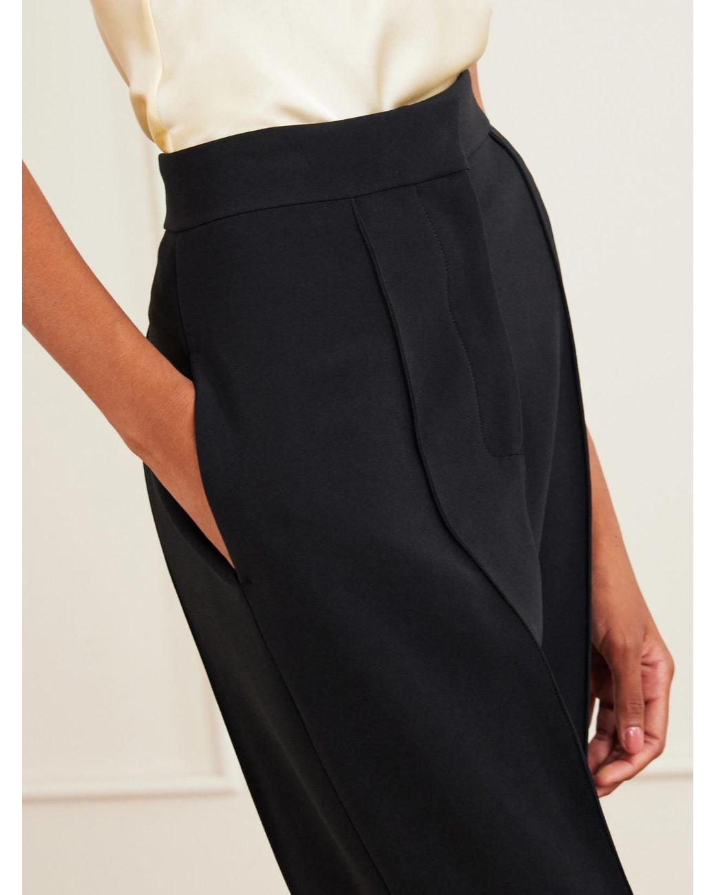Stella McCartney Blue High-Rise Jersey Stirrup Leggings