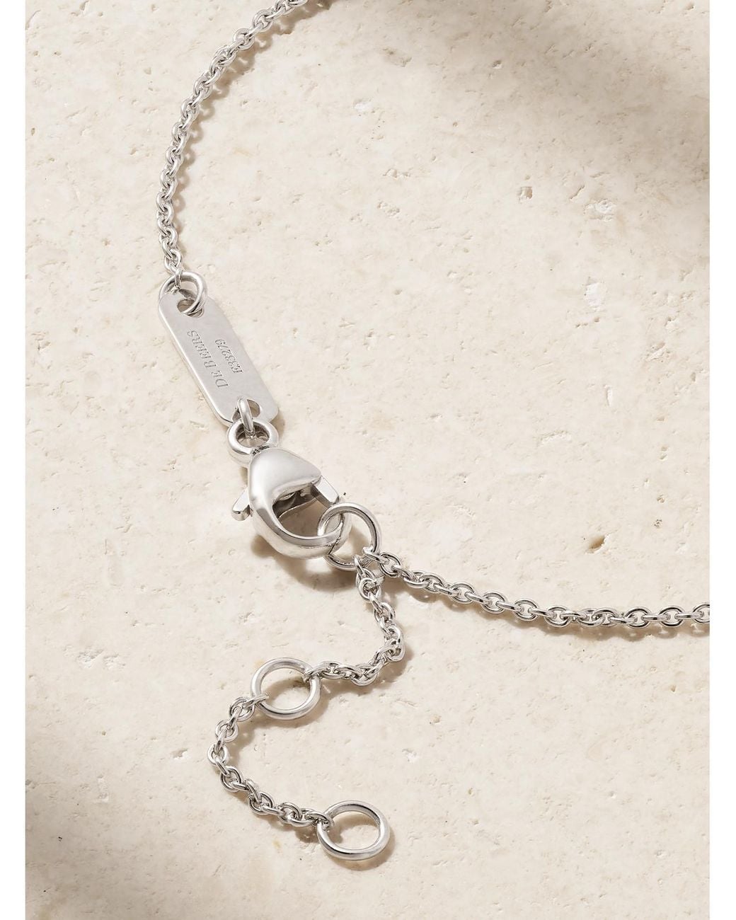 De Beers London Natural Lotus By De Beers 18-Karat Diamond Bracelet