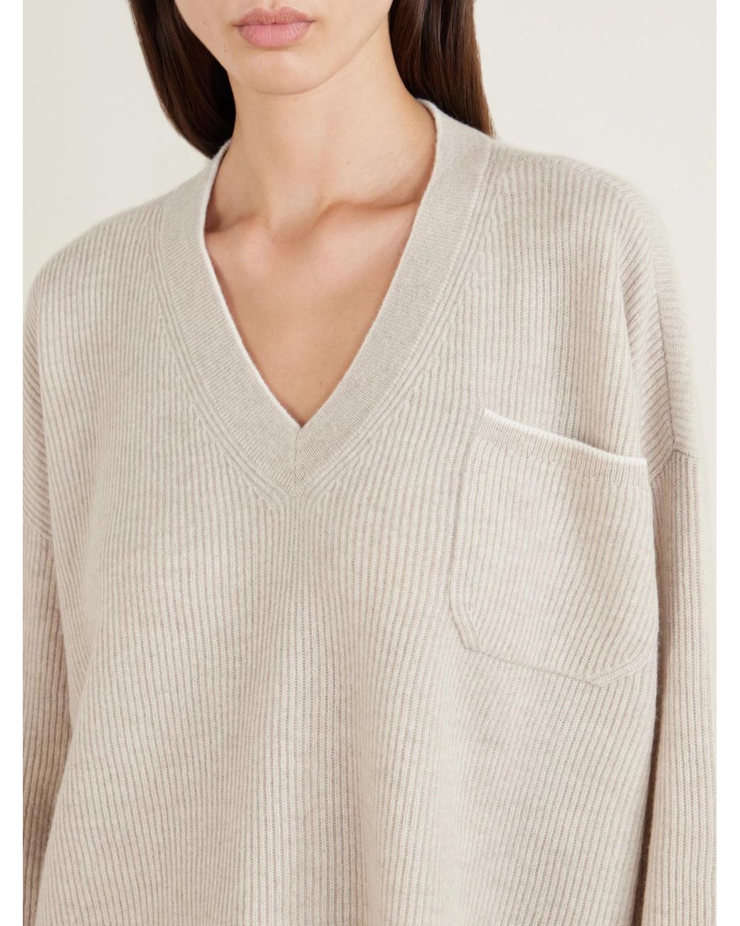 arch4 Natural Partridges Ribbed Cashmere Sweater And Pants Set