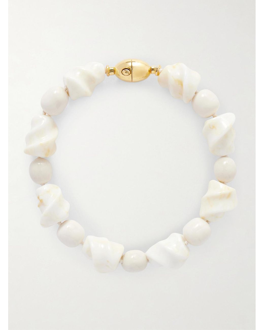 Lizzie Fortunato Natural Salamanca-Tone Porcelain Beaded Choker