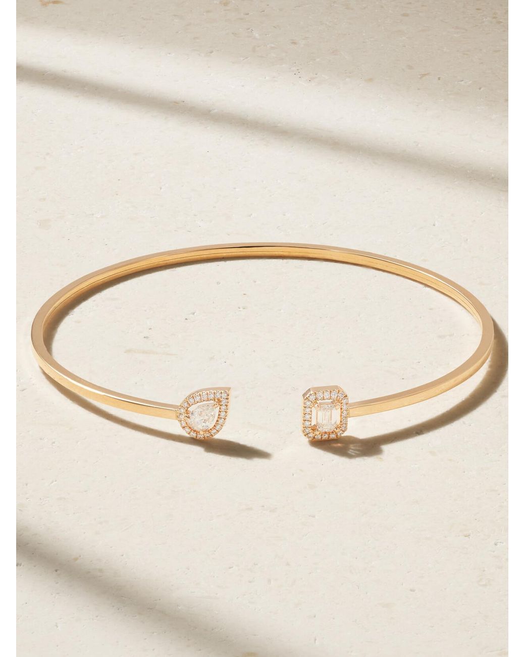 Messika Natural My Twin Toi & Moi 18-Karat Rose Diamond Cuff