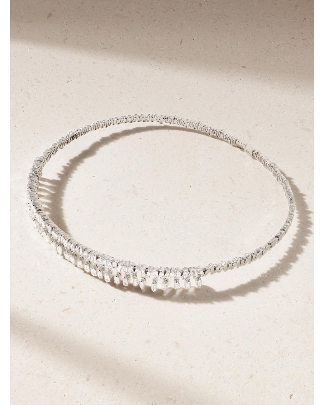 Suzanne Kalan Natural 18-Karat Diamond Necklace
