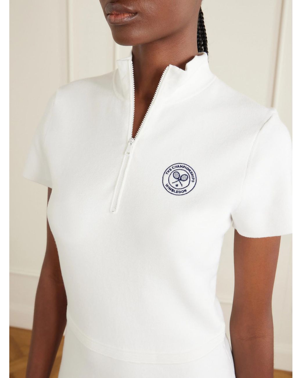 Polo Ralph Lauren White The Championship Wimbledon Stretch-Knit Mini Dress