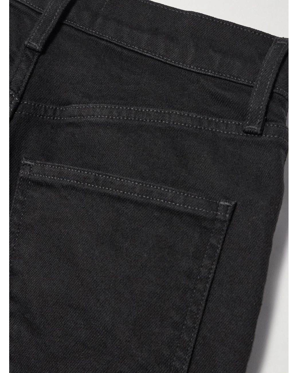 Agolde Black 90's Pinch Waist Long High-Rise Straight-Leg Jeans