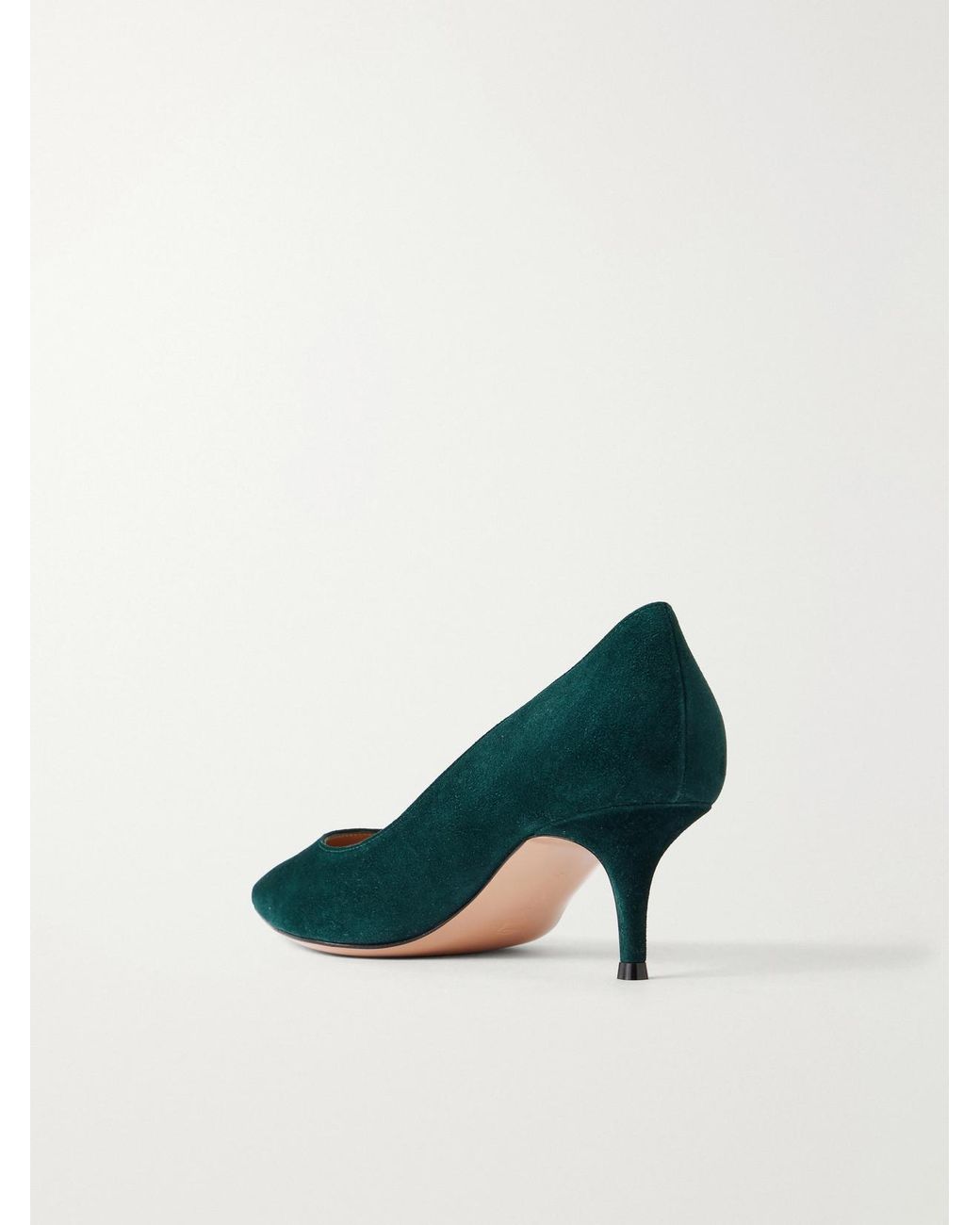 Gianvito Rossi Green Gianvito 55 Suede Pumps
