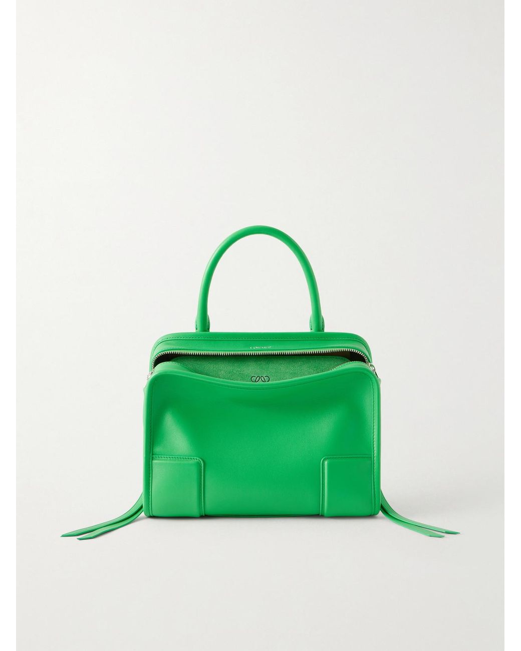 Loewe Green Amazona 180 Small Leather Top-Handle Bag