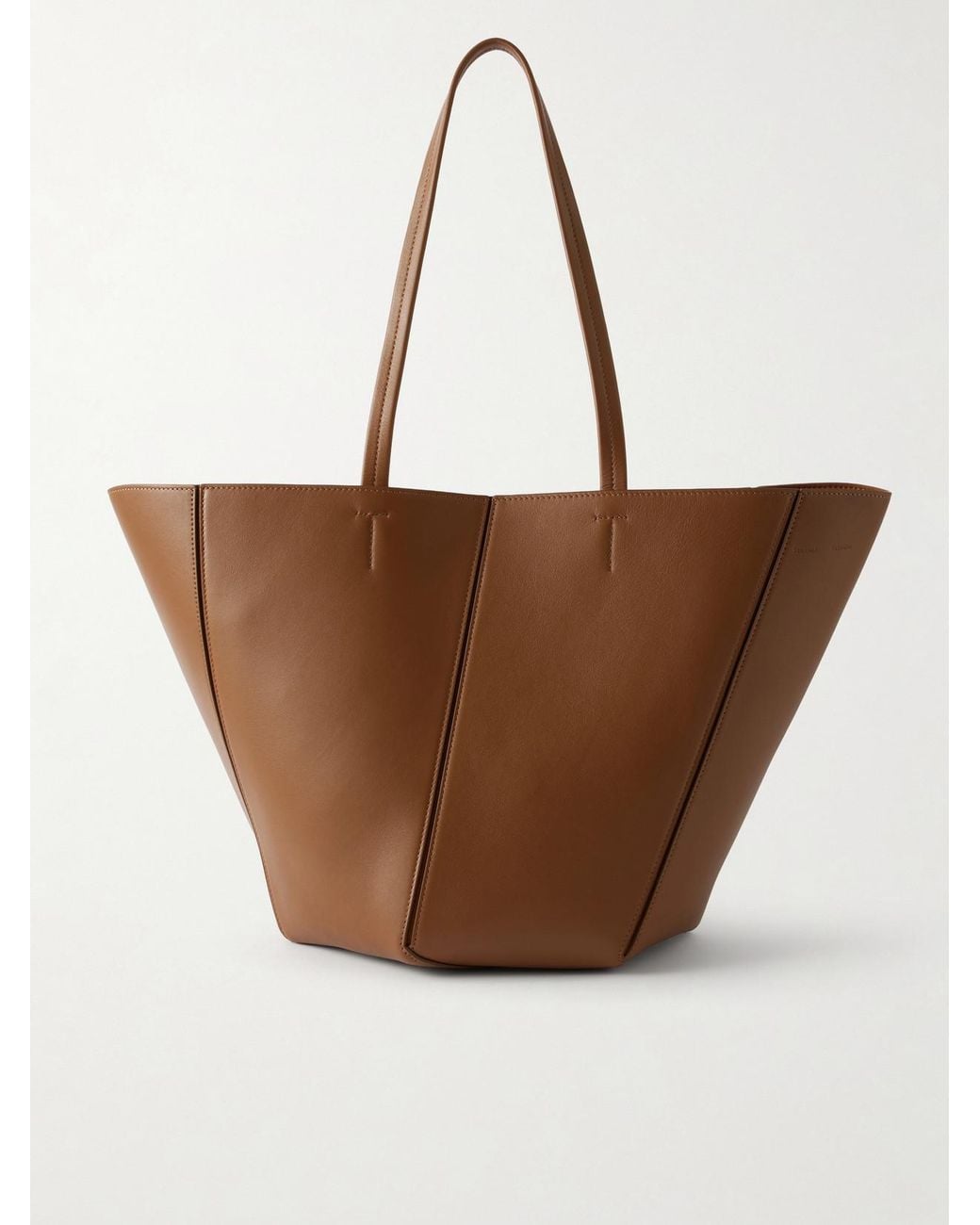 Proenza Schouler Brown Hex Leather Tote