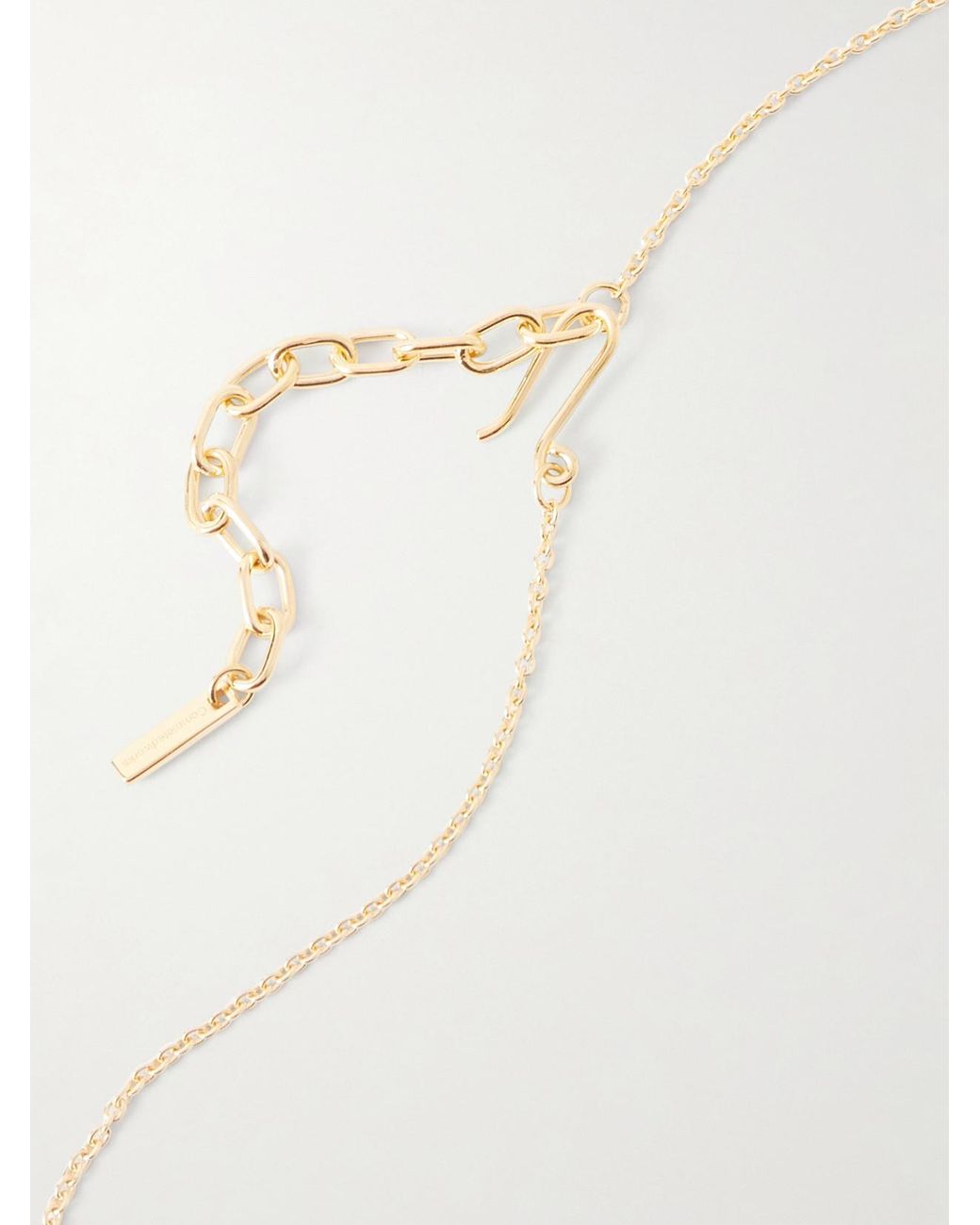 COMPLETEDWORKS White Plated, Crystal And Pearl-Like Necklace