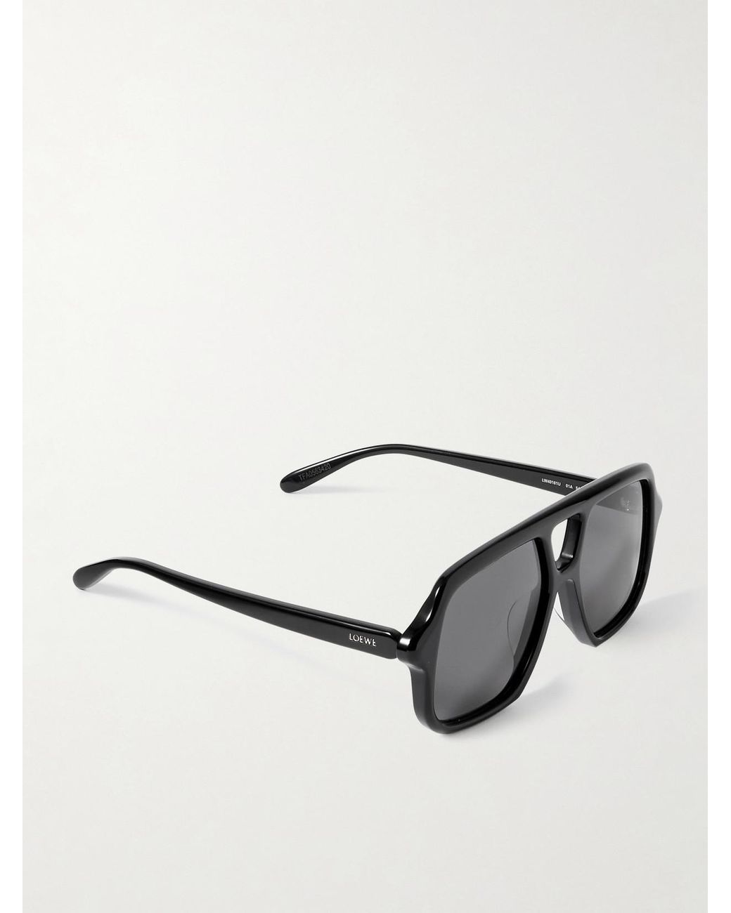 Loewe Black Aviator-Style Acetate Sunglasses