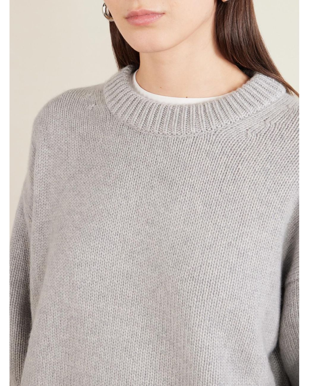 Lisa Yang Gray Renske Cashmere Sweater