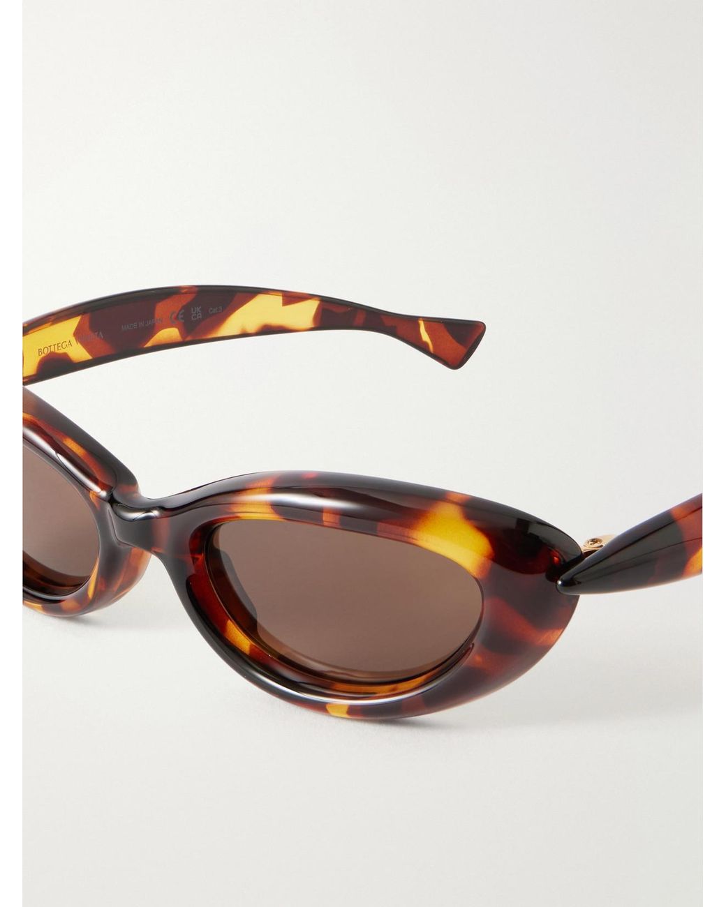 Bottega Veneta Multicolor Sardine Cat-Eye Injected Sunglasses