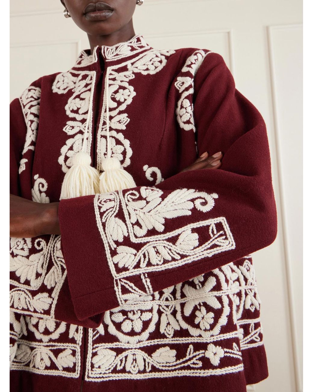 Bode Estate Embroidered Wool Jacket