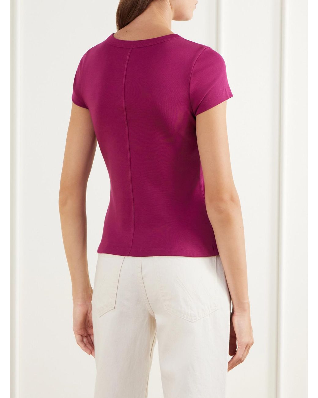 Flore Flore Pink Car Organic Cotton-Jersey T-Shirt