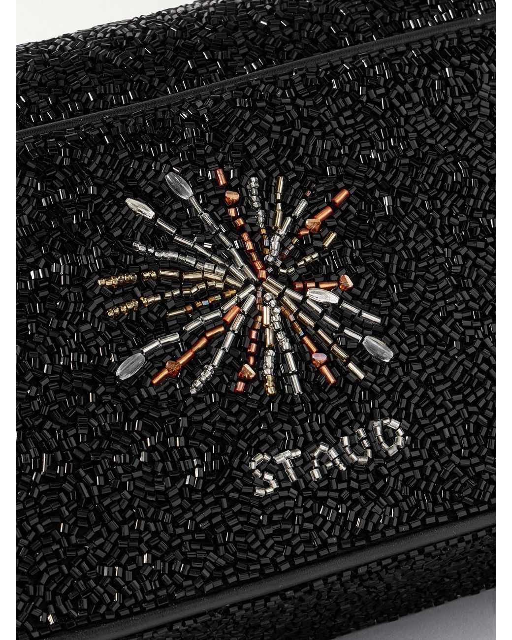 Sac Porté Épaule En Satin À Perles Tommy Staud en coloris Black