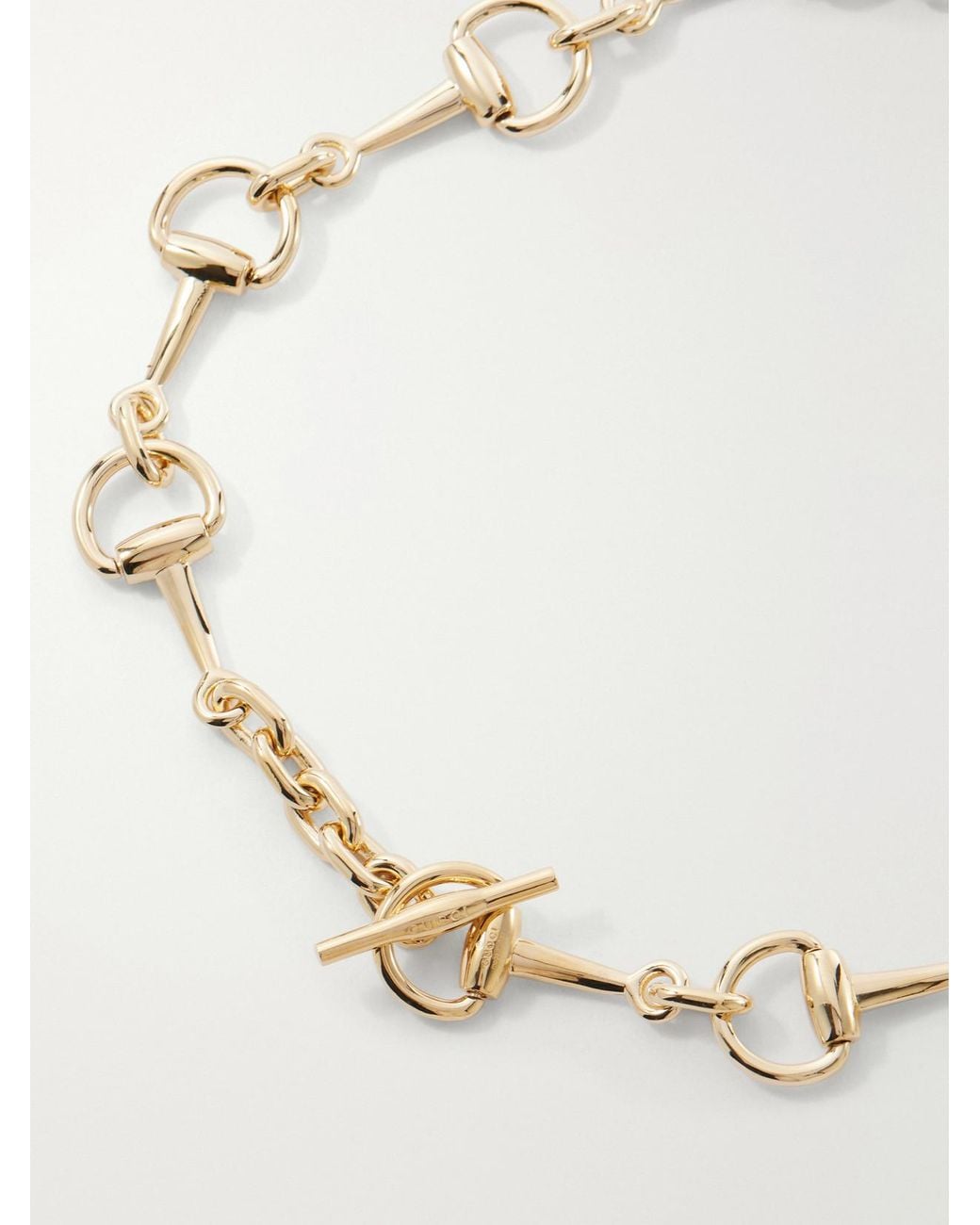Gucci Natural Horsebit-Tone Necklace