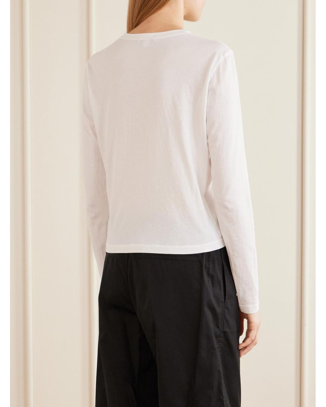 James Perse White Cotton-Jersey T-Shirt