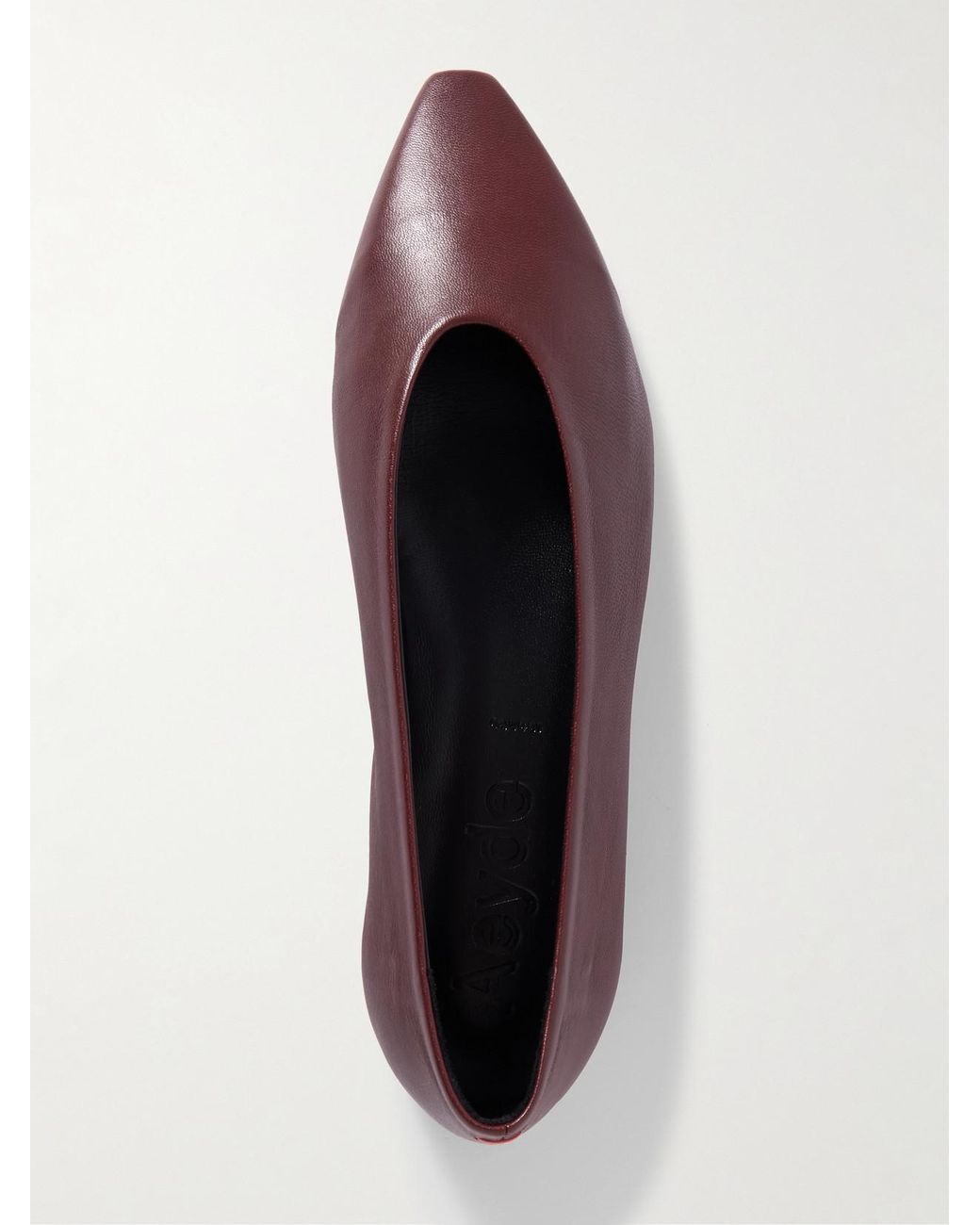 Aeyde Brown Betty Leather Ballet Flats