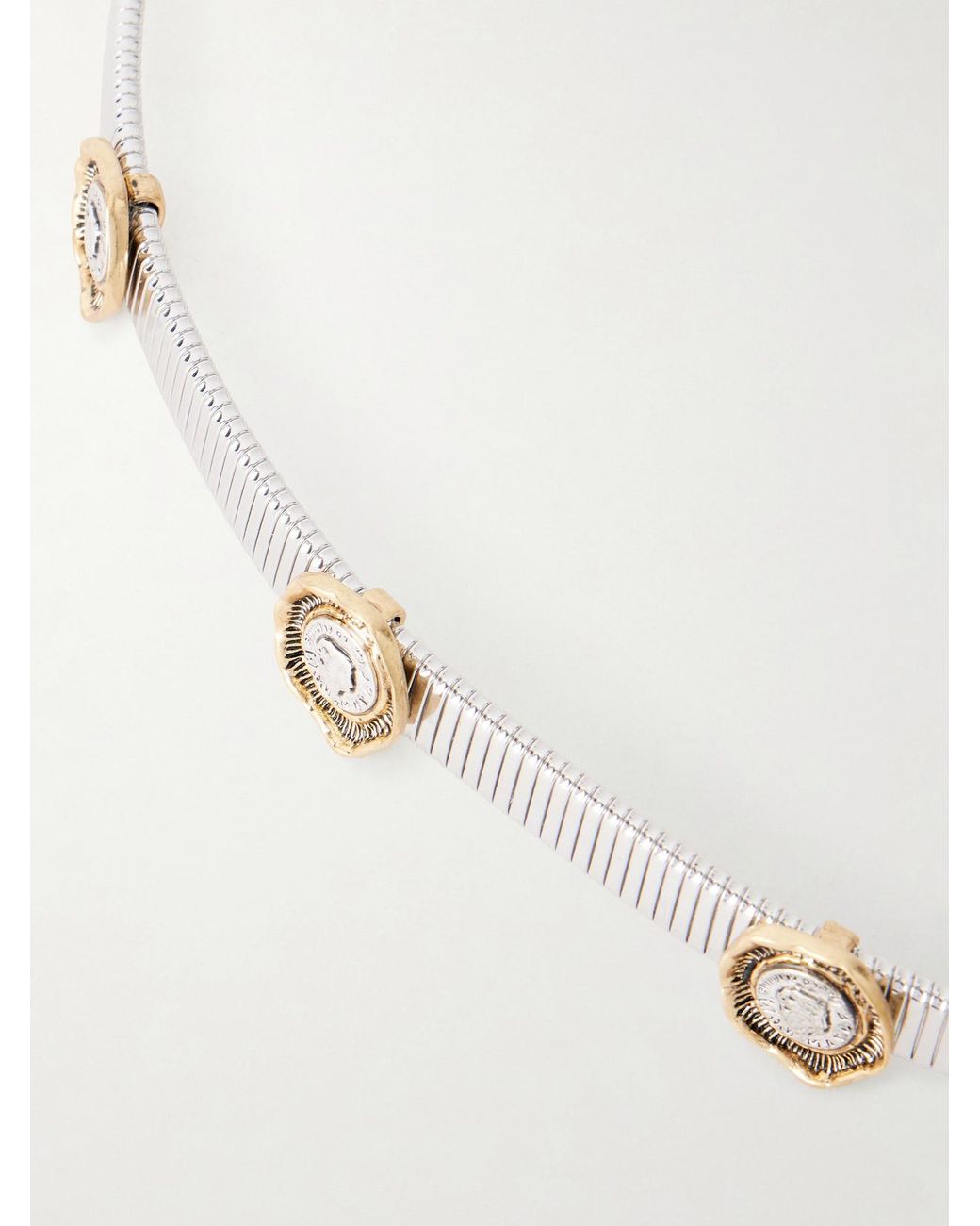 Maison Mayle Natural Flora Embellished-Tone Belt
