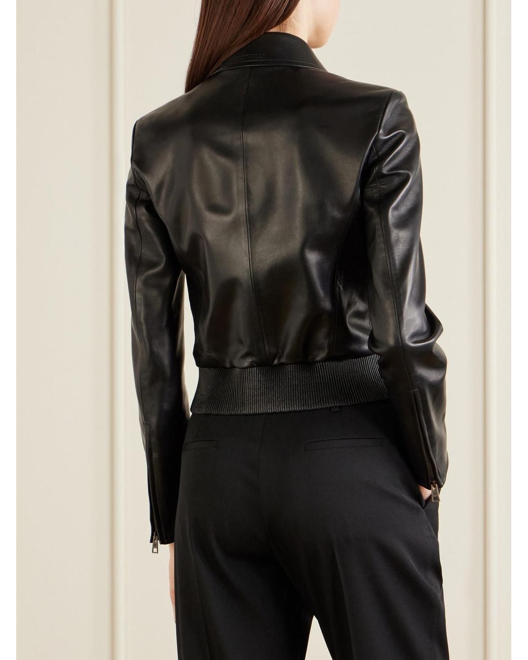 Balenciaga Black Leather Jacket